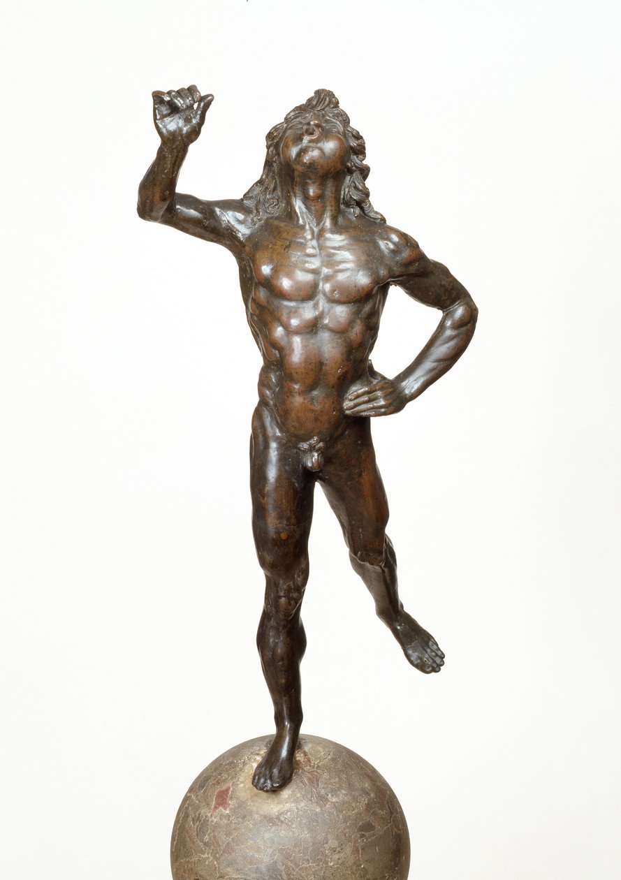 Mercury Taking Flight, c.1515 (kopparlegering, breccia och trä) av Giovanni Francesco Rustici