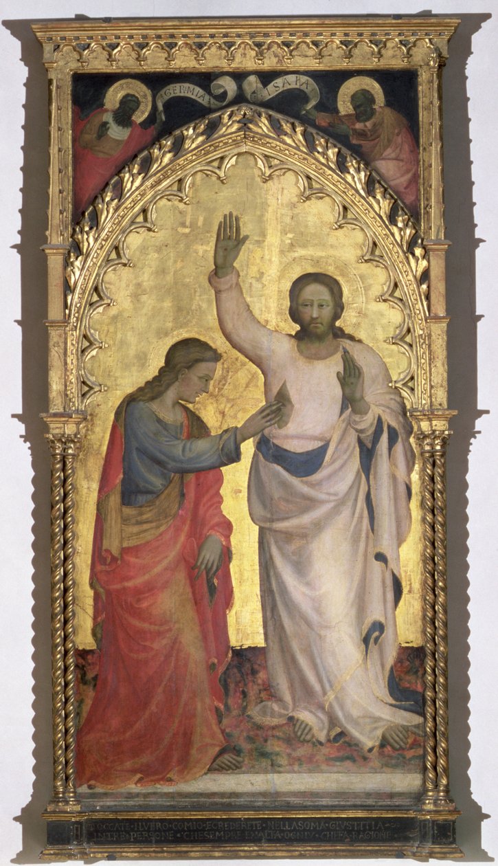 Den helige Thomas otrohet (tempera på panel) av Giovanni Francesco Toscani