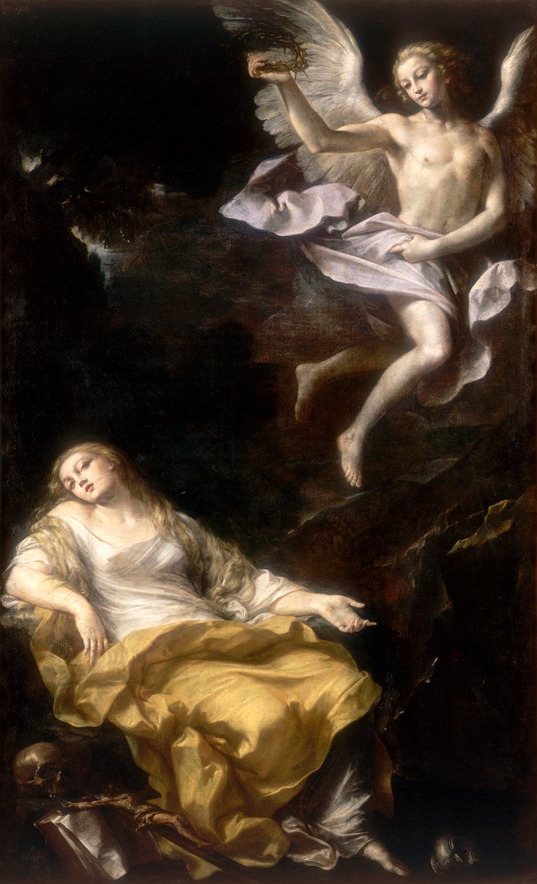 Mary Magdalene, værk af Gian Gioseffo Dal Sole, konserveret på Galleria Estense i Modenaswed av Giovanni Gioseffo da Sole