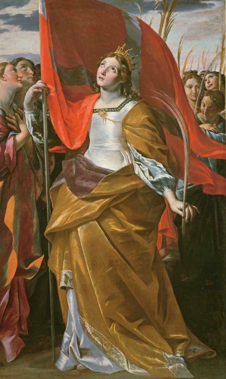 S:ta Ursula och jungfrurna av Giovanni Lanfranco