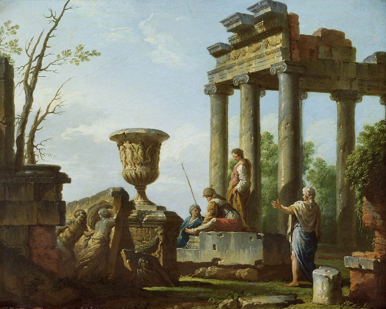 Arkitektoniska ruiner, c.1715 av Giovanni Paolo Pannini