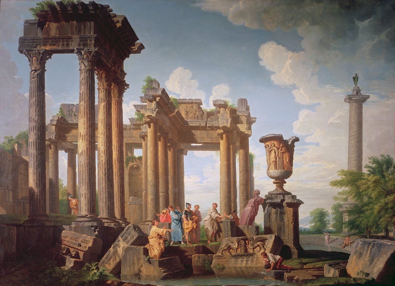 Klassisk scen av Giovanni Paolo Pannini