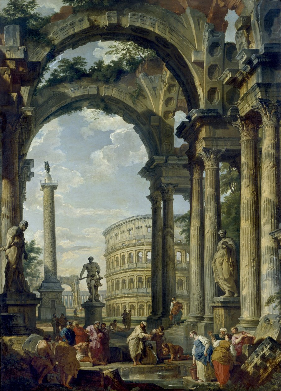 Romersk Capriccio, 1700-tal av Giovanni Paolo Pannini