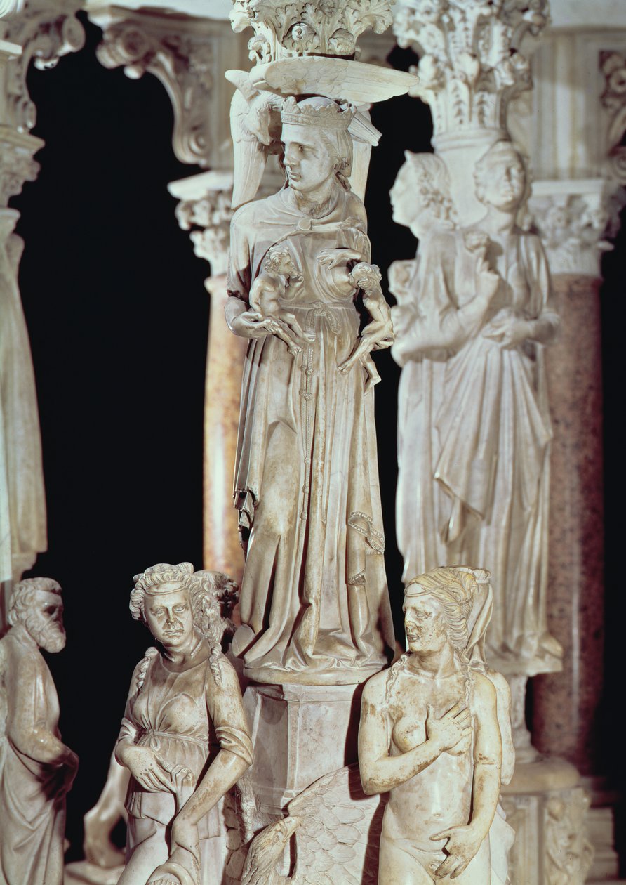 Predikstol, detalj (marmor) (för detaljer se 124320) av Giovanni Pisano