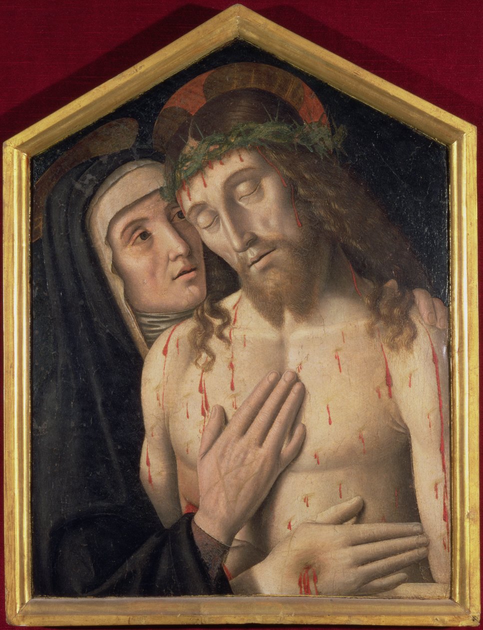 Klagolåten över den döde Kristus av Giovanni Santi or Sanzio