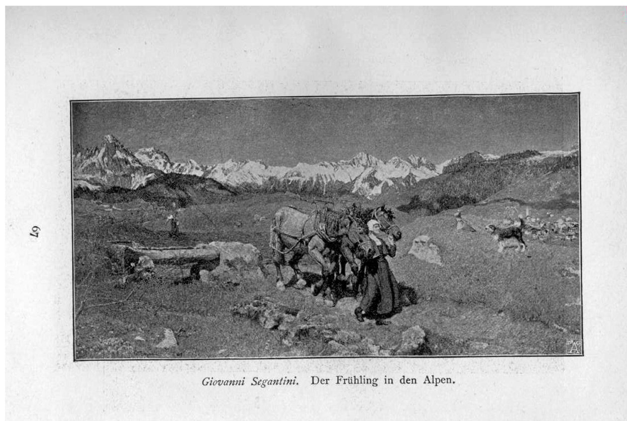 Våren i alperna av Giovanni Segantini