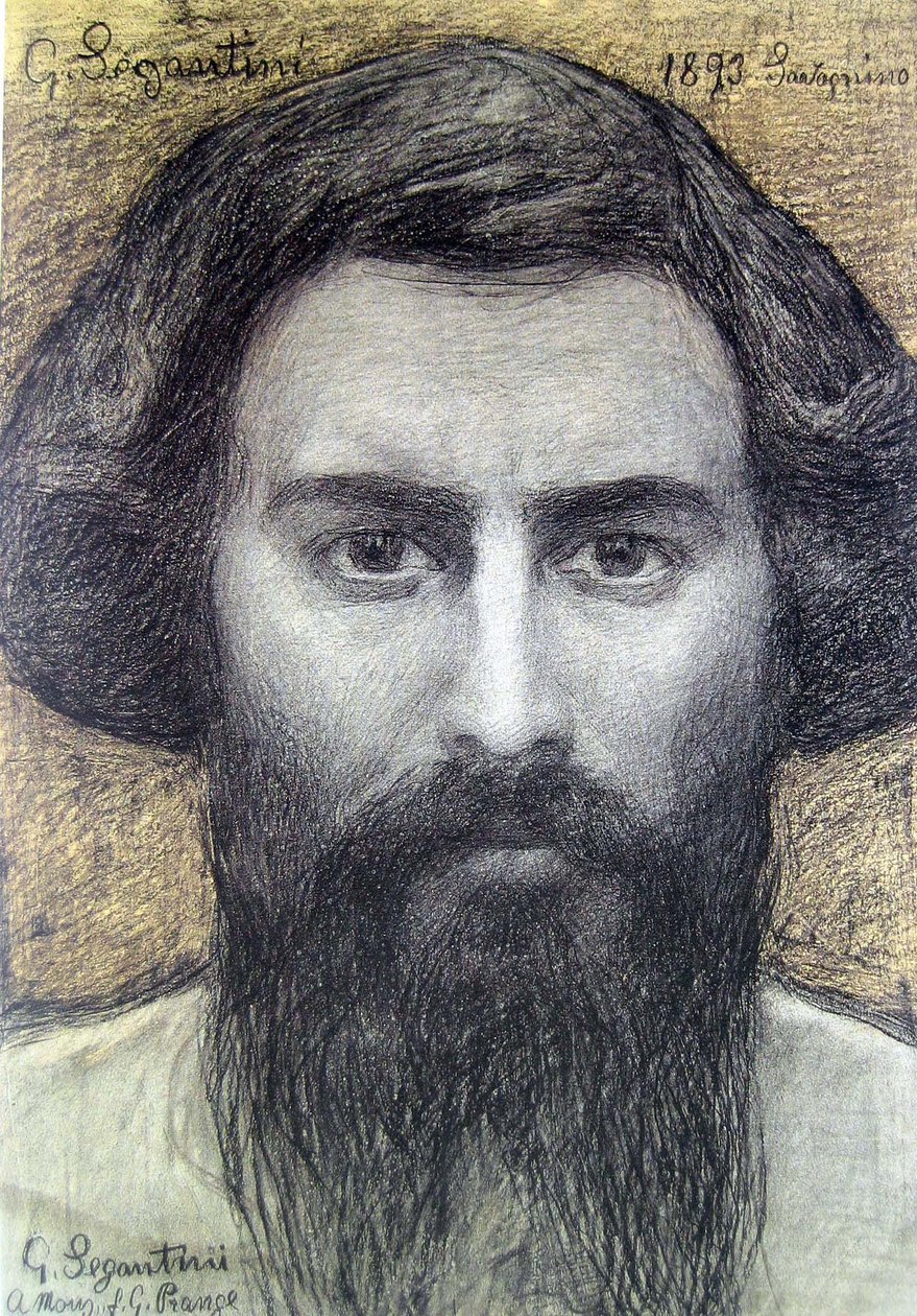 Selbstbildnis av Giovanni Segantini