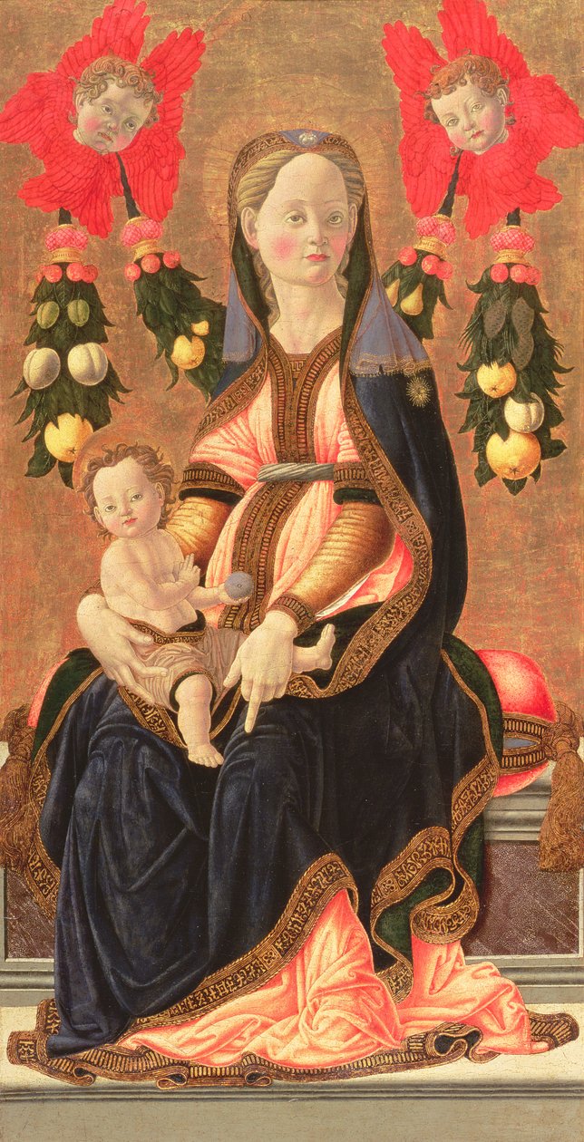 Madonna med barn, ca 1450 (tempera på panel) av Giovanni di Francesco del Cervelliera
