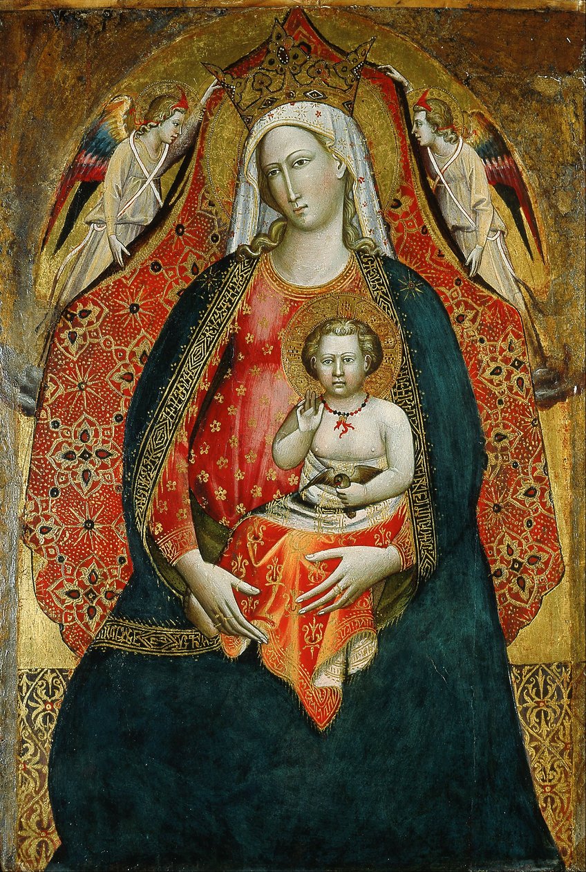 Madonna och barn med änglar av Giovanni di Marco
