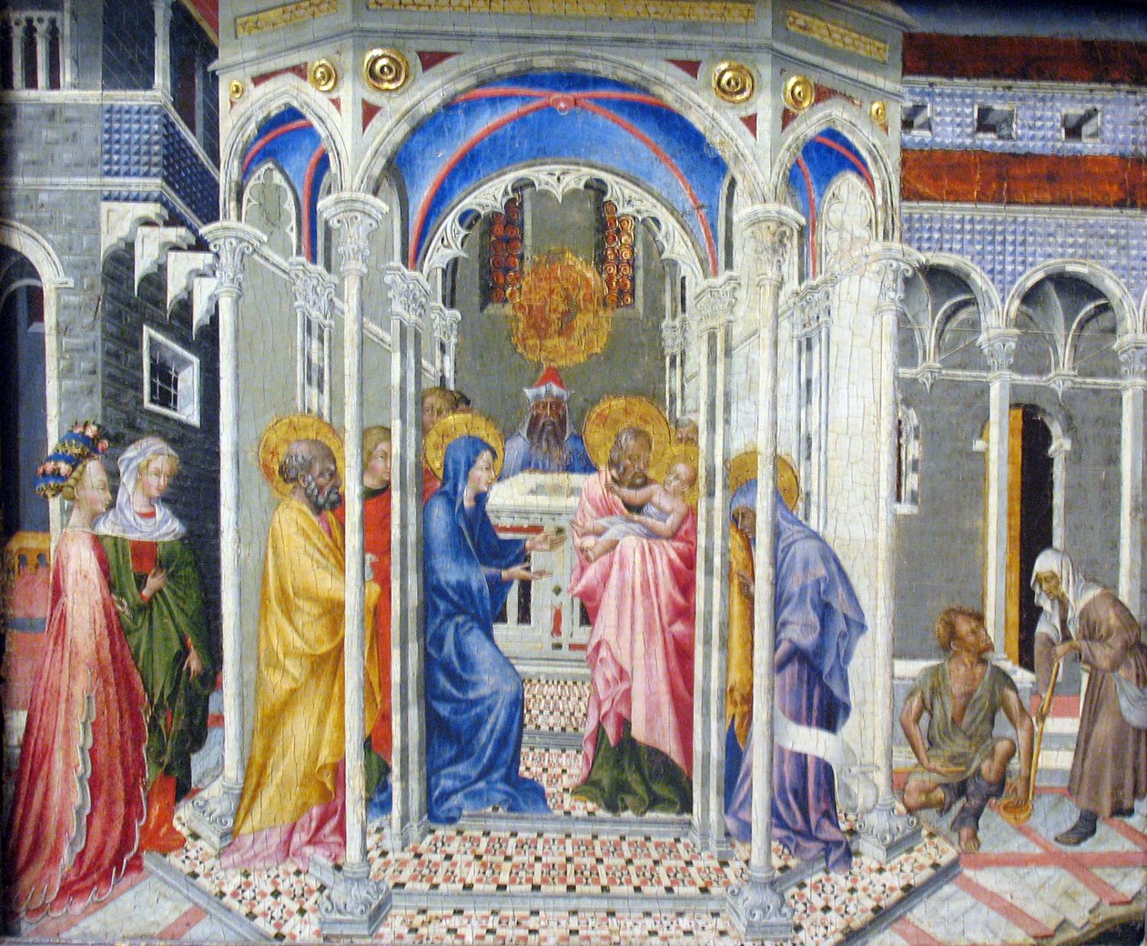 The presentation of Christ in the Temple av Giovanni di Paolo