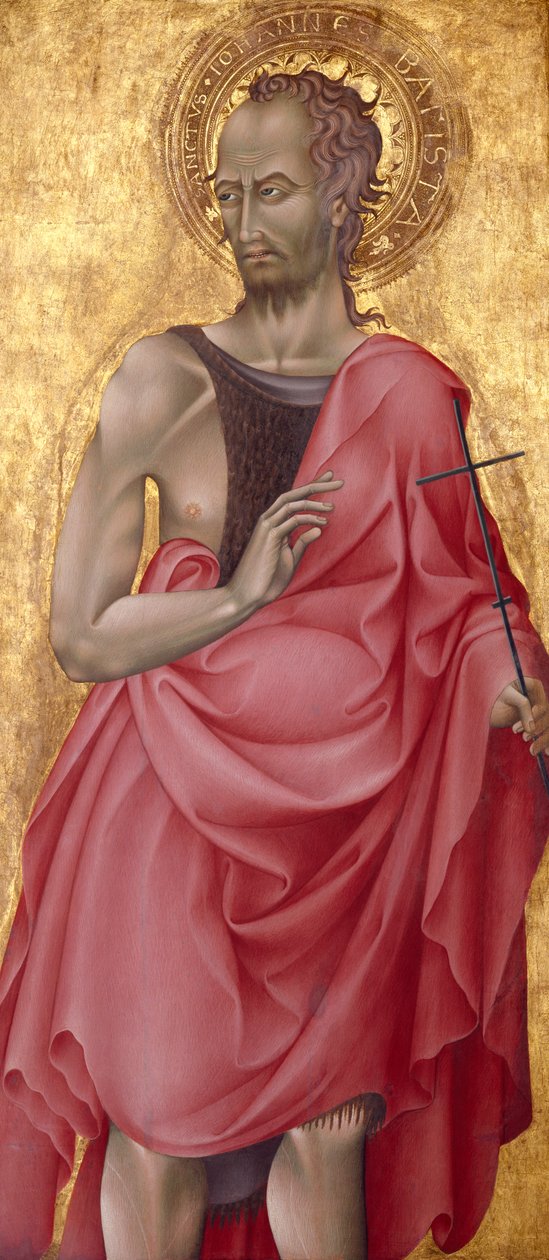 Johannes Döparen, ca 1435-1440 (tempera & bladguld på trä) av Giovanni di Paolo di Grazia