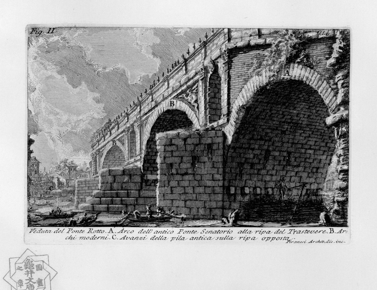 Ponte Rotto av Giovanni Battista Piranesi