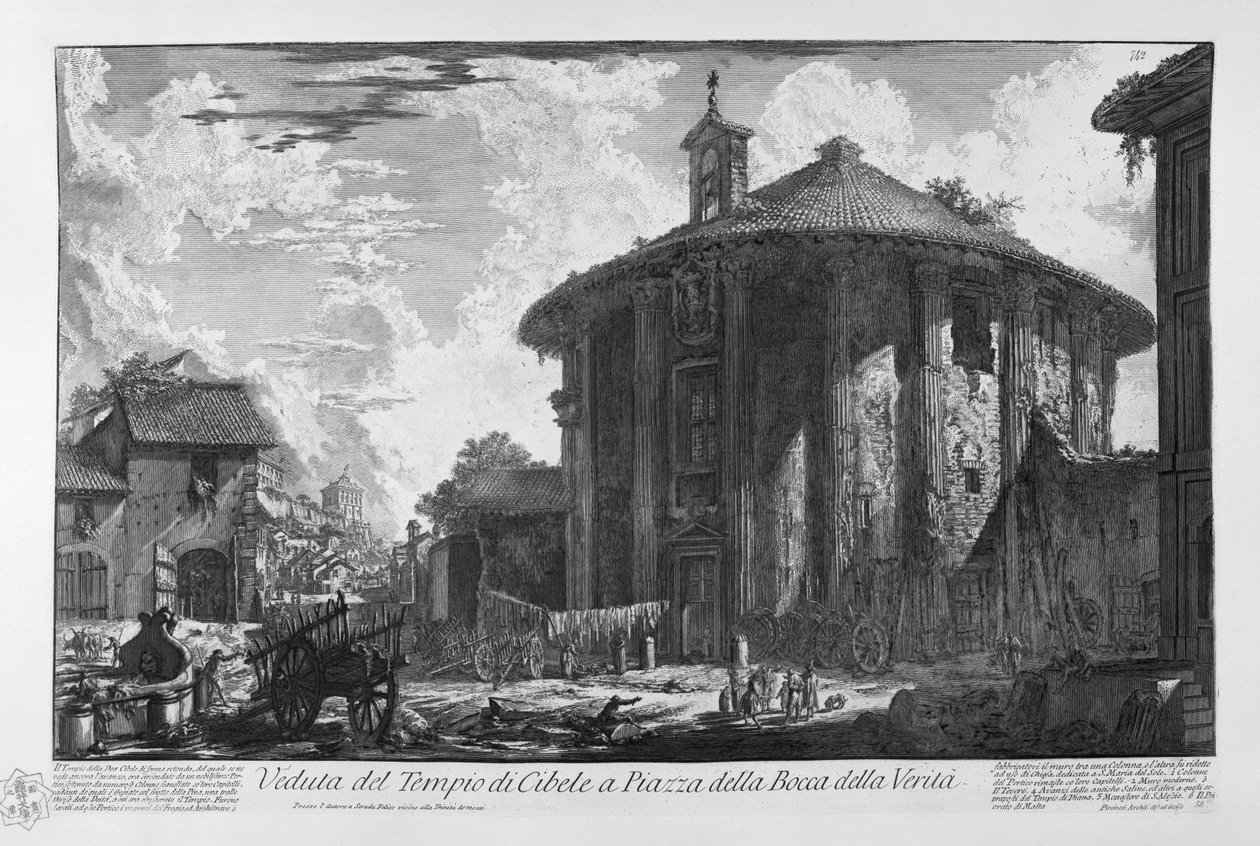 Veduta del Tempio di Cibele av Giovanni Battista Piranesi
