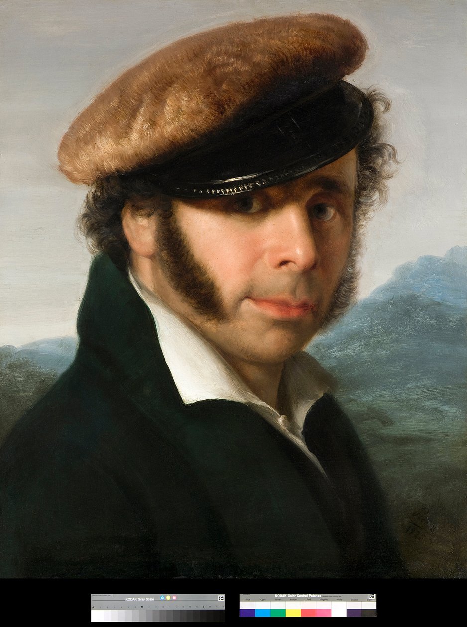 Porträtt av den italienske målaren Pietro Ronzoni (1781-1862) Målning av Giovanni Carnovali dit Piccio (1804-1873) 1825 Privatsamling av Giovanni (1804 1873) Carnovali