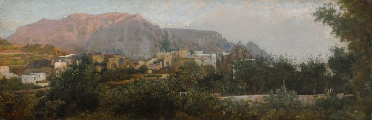 Skymning på Capri av Giovanni (1826 1903) Costa