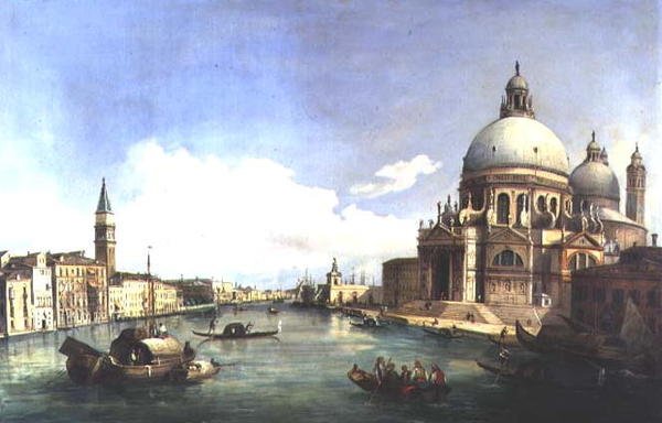 Santa Maria della Salute, Venedig av Giovanni (attr.to) Grubacs