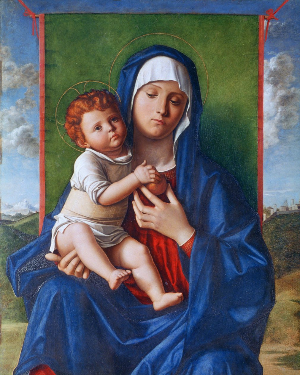 Jungfrun och barnet av Giovanni (workshop of) Bellini