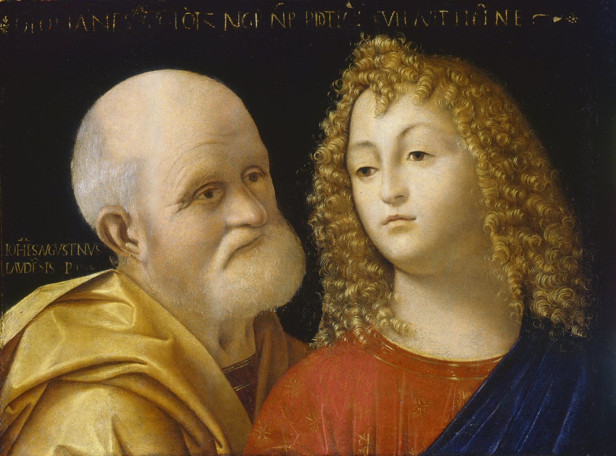 Dubbla porträtt av Giovanni Agostino da Lodi
