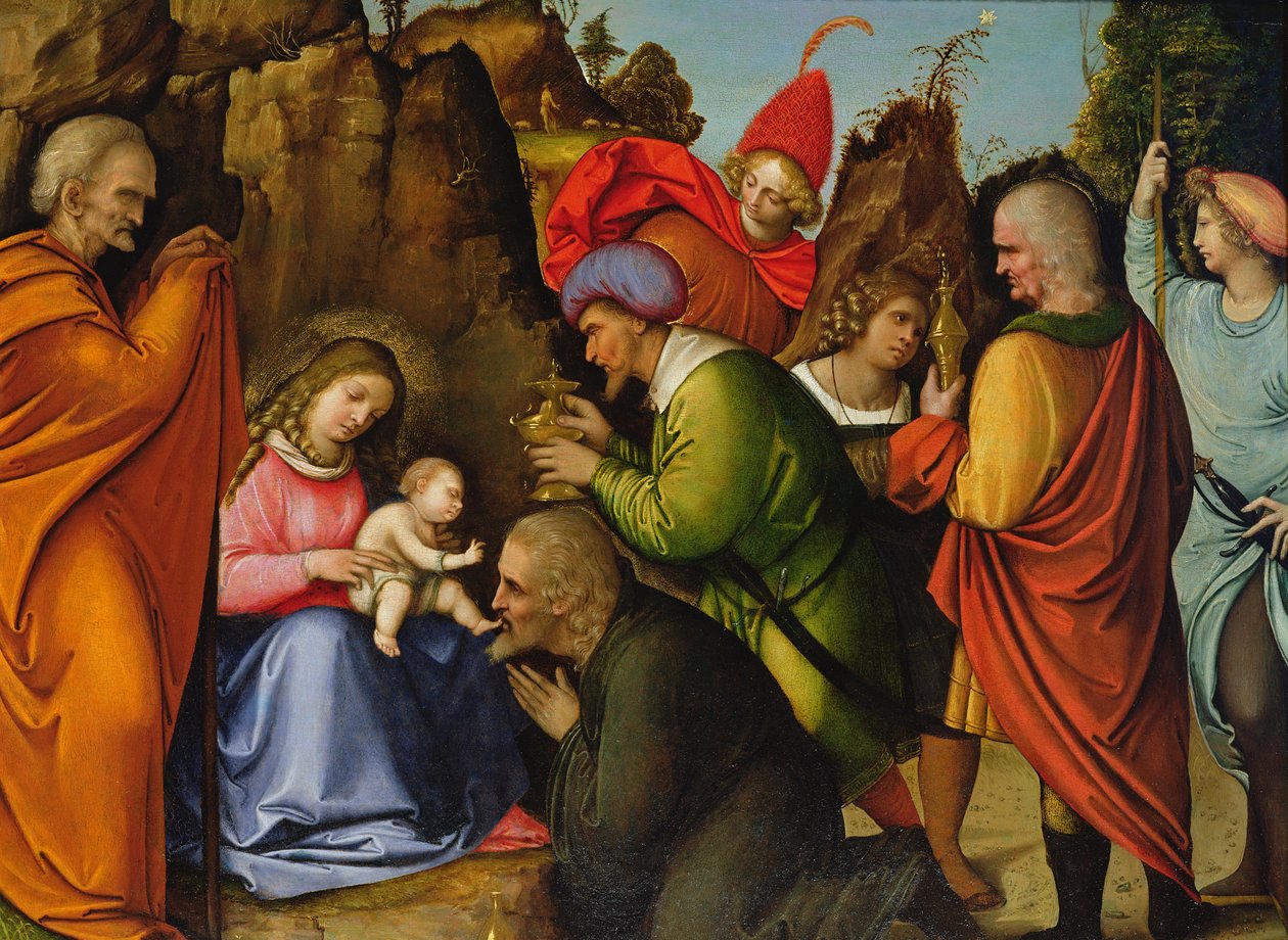 Tillbedjan av Magi av Giovanni Agostino da Lodi
