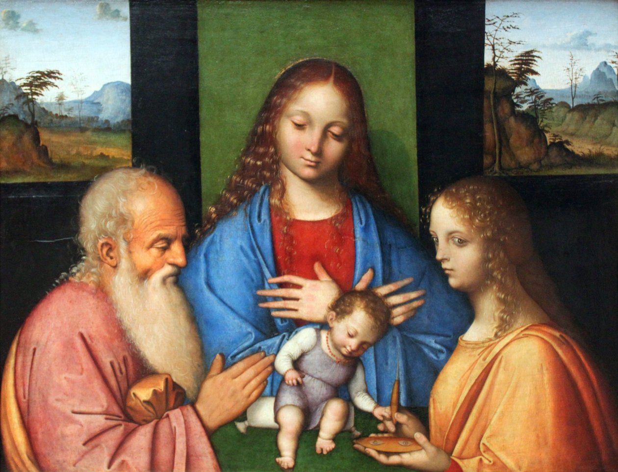 Jungfru med barn















 med St Joseph och Lucia av Giovanni Agostino da Lodi