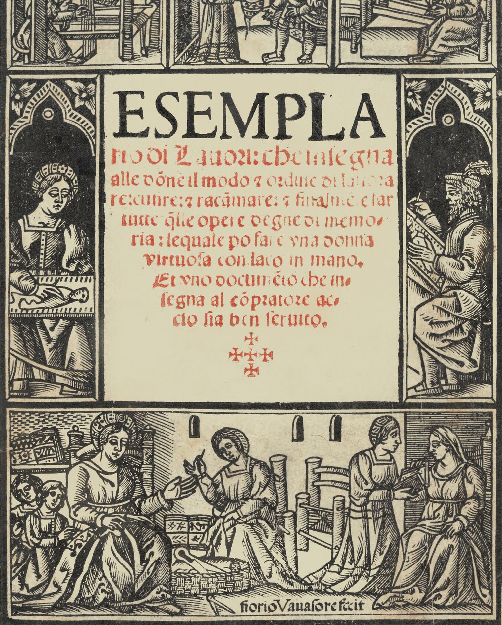 Exemplar av Lauori ..., titelblad recto, 1 augusti 1532 av Giovanni Andrea Vavassore