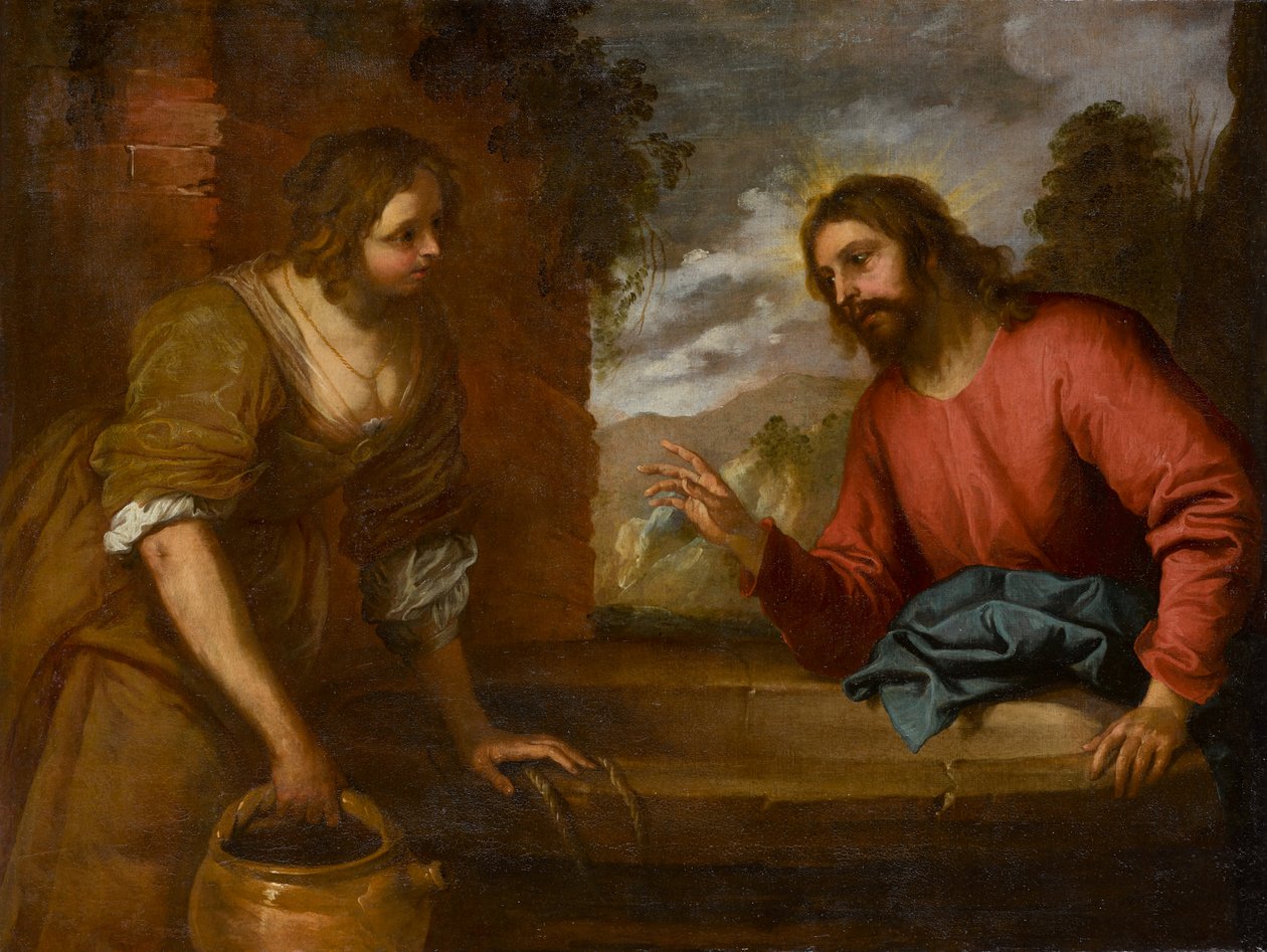 Kristus och kvinnan i Samaria, cirka 1635 (olja på duk) av Giovanni Andrea di Ferrari