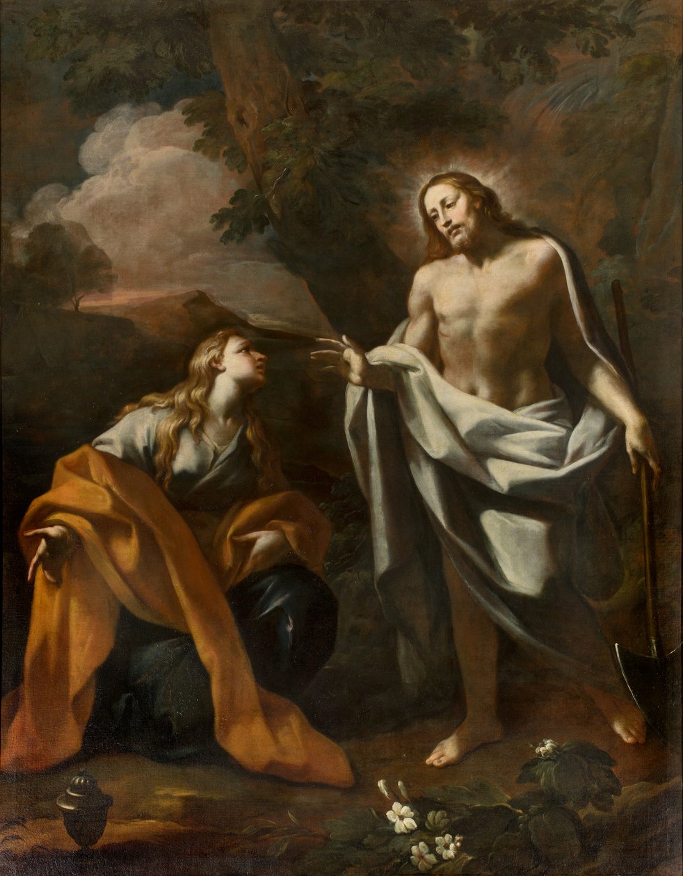 SS-sakramentets kapell, första spann norra sidan, Noli me tangere, Giovanni Angelo Borroni, Kristi uppenbarelse för Magdalena av Giovanni Angelo Borroni