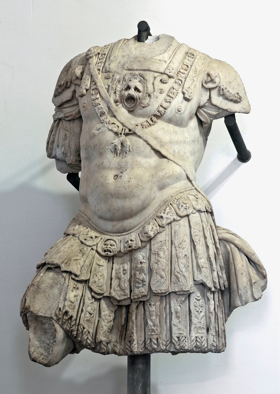 Marmorbyst av Andrea Doria (1466-1560), condottiere och amiral av Genes. Skulptur av Giovanni Angelo Montorsoli (1507-1563) Genes, Palazzo Ducale av Giovanni Angelo Montorsoli