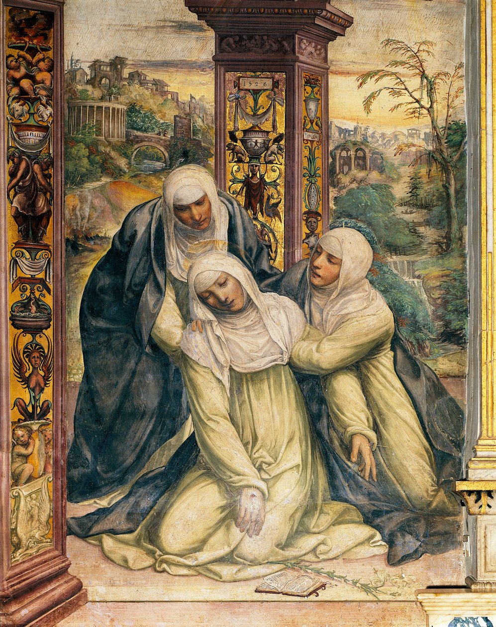 Ecstasy of Saint Catherine of Siena (detalj) av Giovanni Antonio Bazzi Sodoma