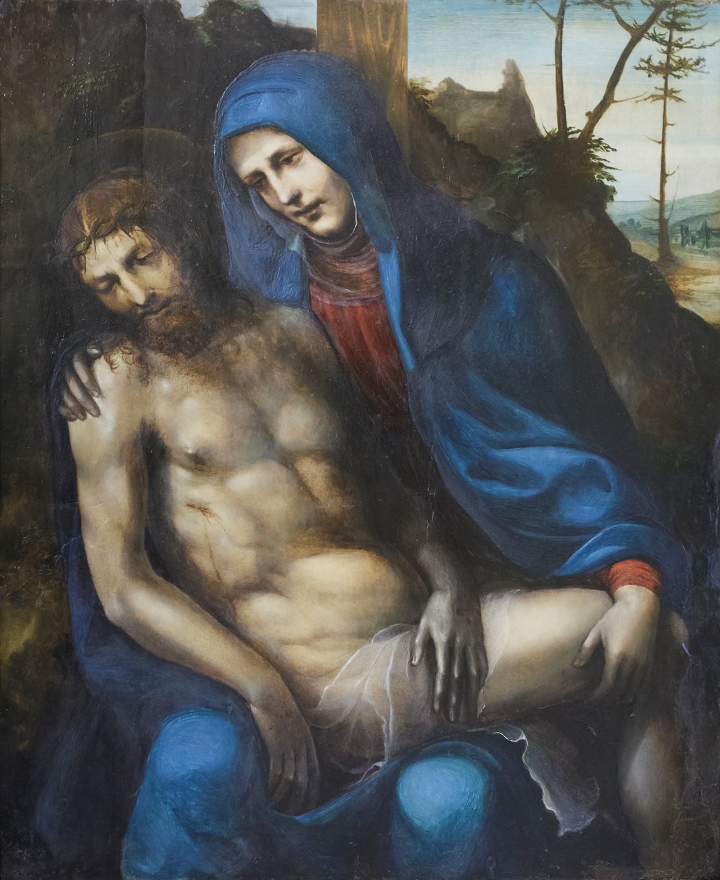 Pieta", Giovanni Antonio Bazzi (olja på pannå) av Giovanni Antonio Bazzi Sodoma