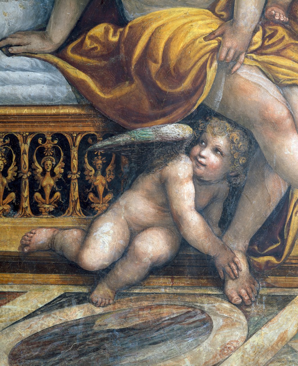Sala delle Nozze di Alessandro e Rossana Hall av Alexander den stores äktenskap 356-323 f.Kr av Giovanni Antonio Bazzi Sodoma
