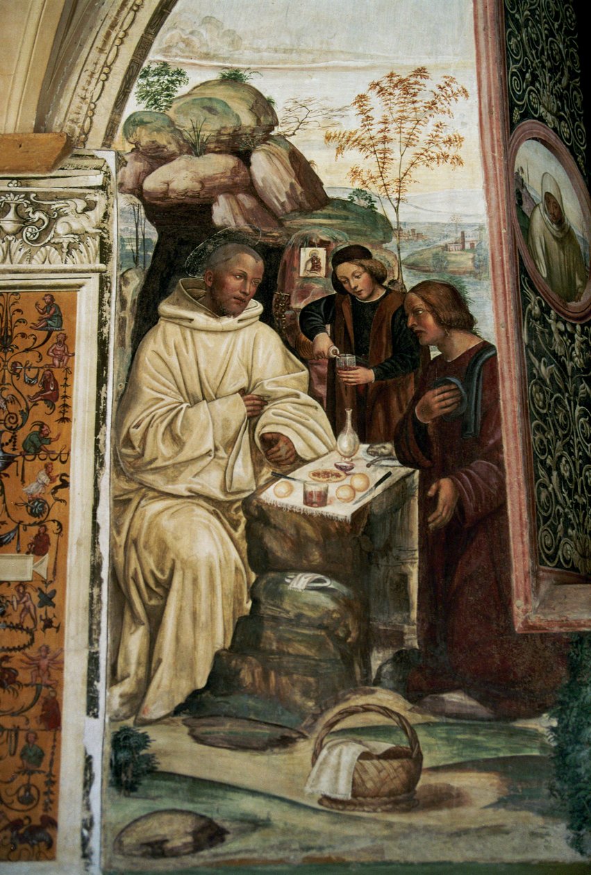 Vita av Saint Benedict da Nurcia av Giovanni Antonio Bazzi Sodoma