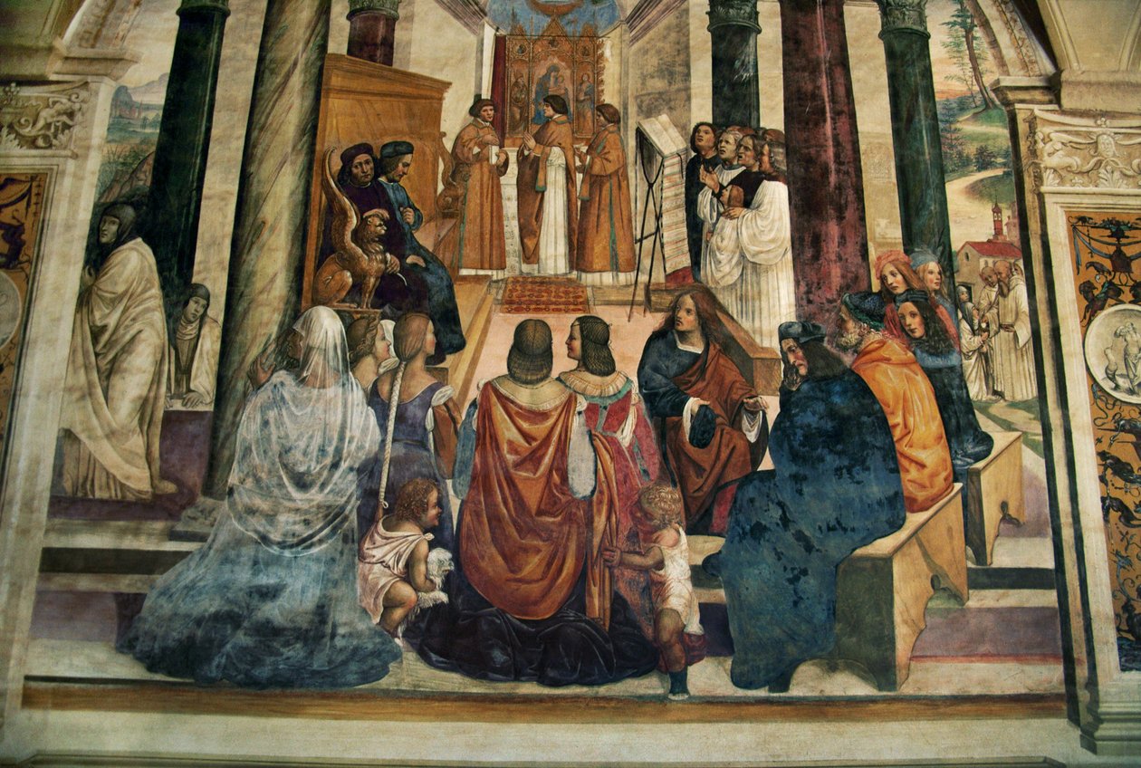 Vita av Saint Benedict da Nurcia av Giovanni Antonio Bazzi Sodoma