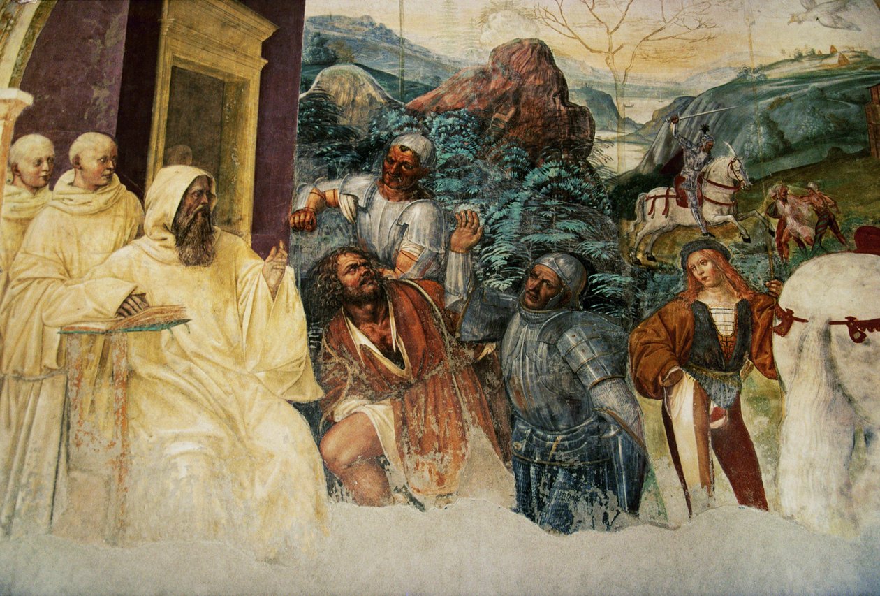 Vita av Saint Benedict da Nurcia av Giovanni Antonio Bazzi Sodoma