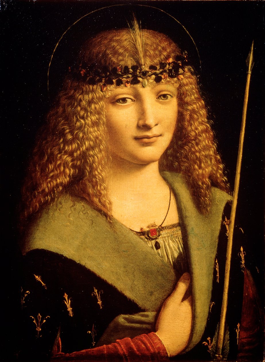 Porträtt av en ungdom som den helige Sebastian, c1500 av Giovanni Antonio Boltraffio