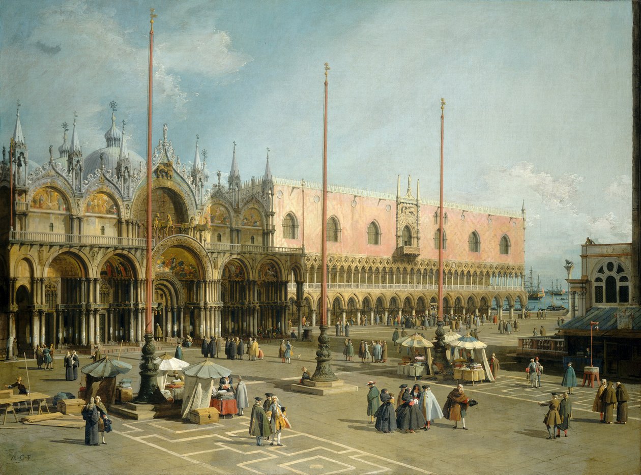 Markusplatsen, Venedig, 1742-44 av Giovanni Antonio Canal