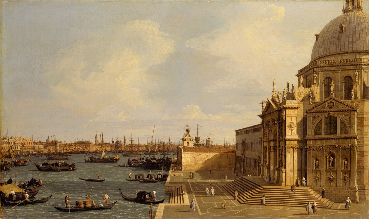 Venedig: Santa Maria della Salute, ca 1740 av Giovanni Antonio Canal