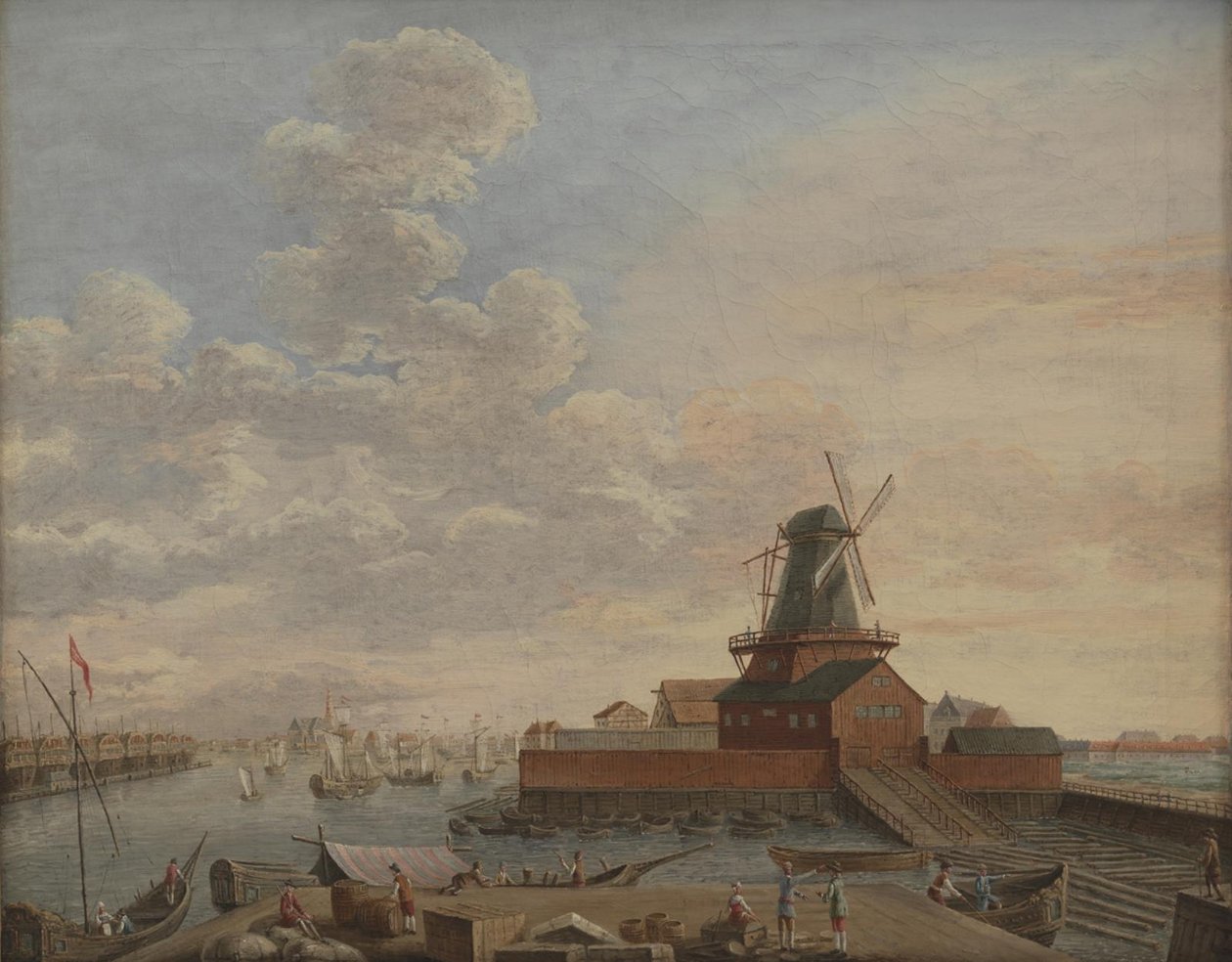 Naval Dockyards på Christianshavn av Giovanni Antonio Cesari