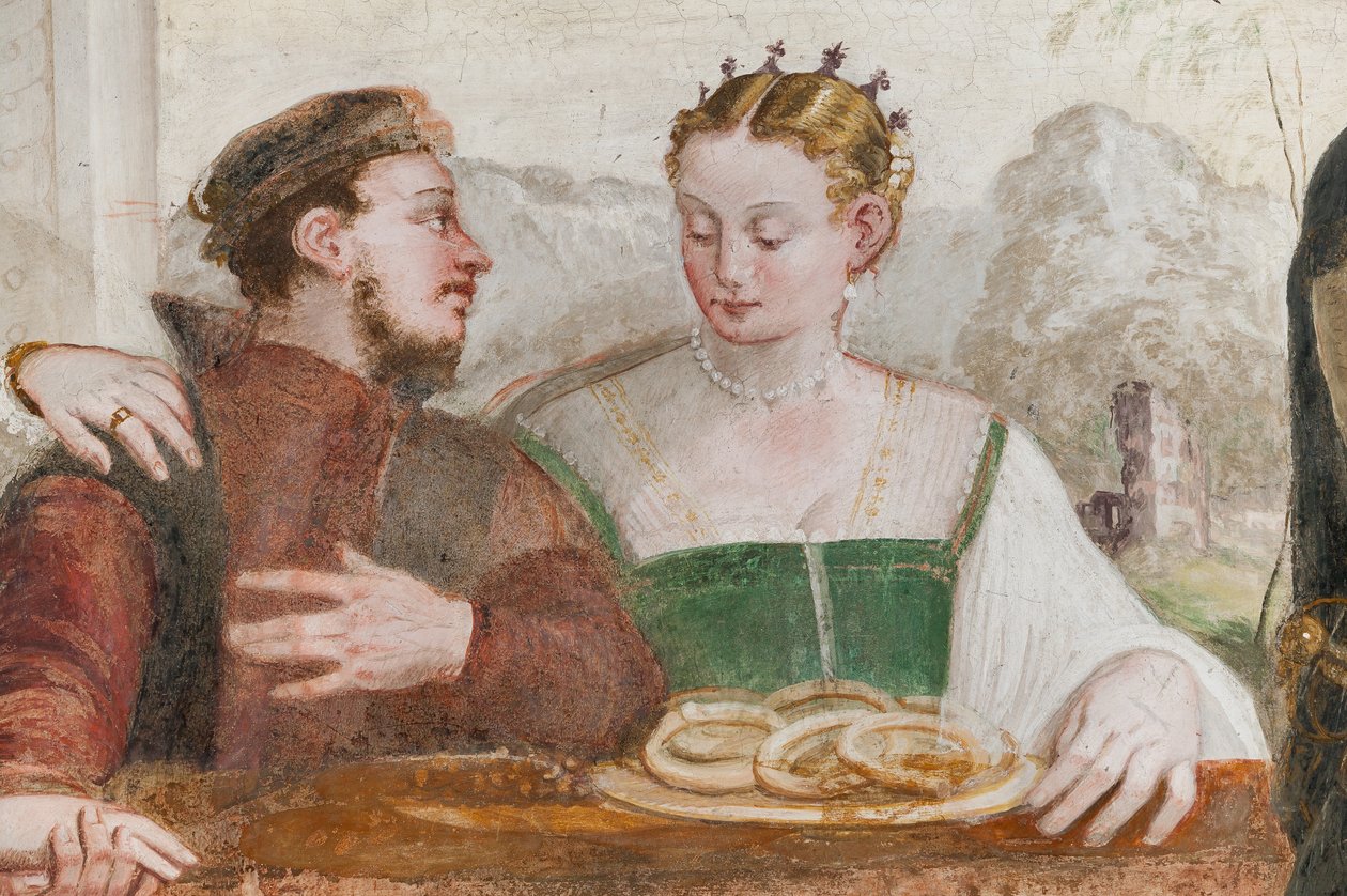 The Banquet, Main Hall, ca 1570 (fresk) av Giovanni Antonio Fasolo