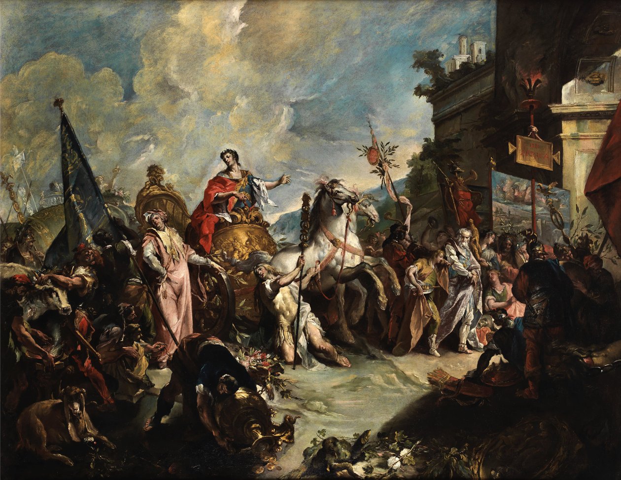 Giovanni Antonio Guardi Scipios triumftåg av Giovanni Antonio Guardi