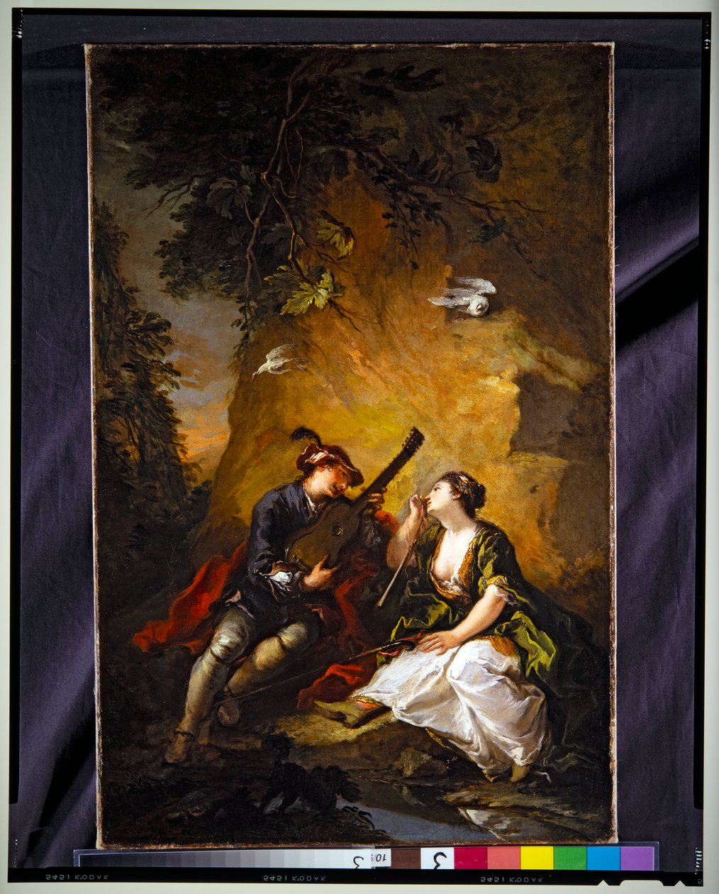 Musikaliska älskare (Scen Galante) av Giovanni Antonio Guardi