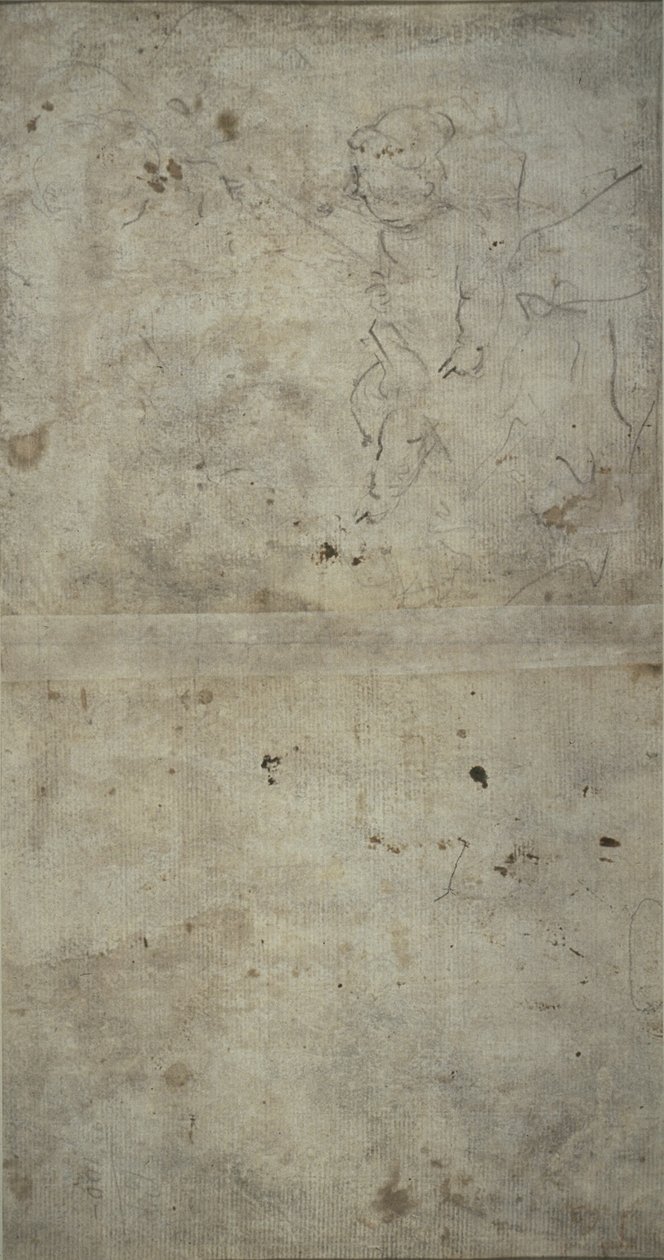 Skiss av Joseph som håller Kristusbarnet av Giovanni Antonio Guardi