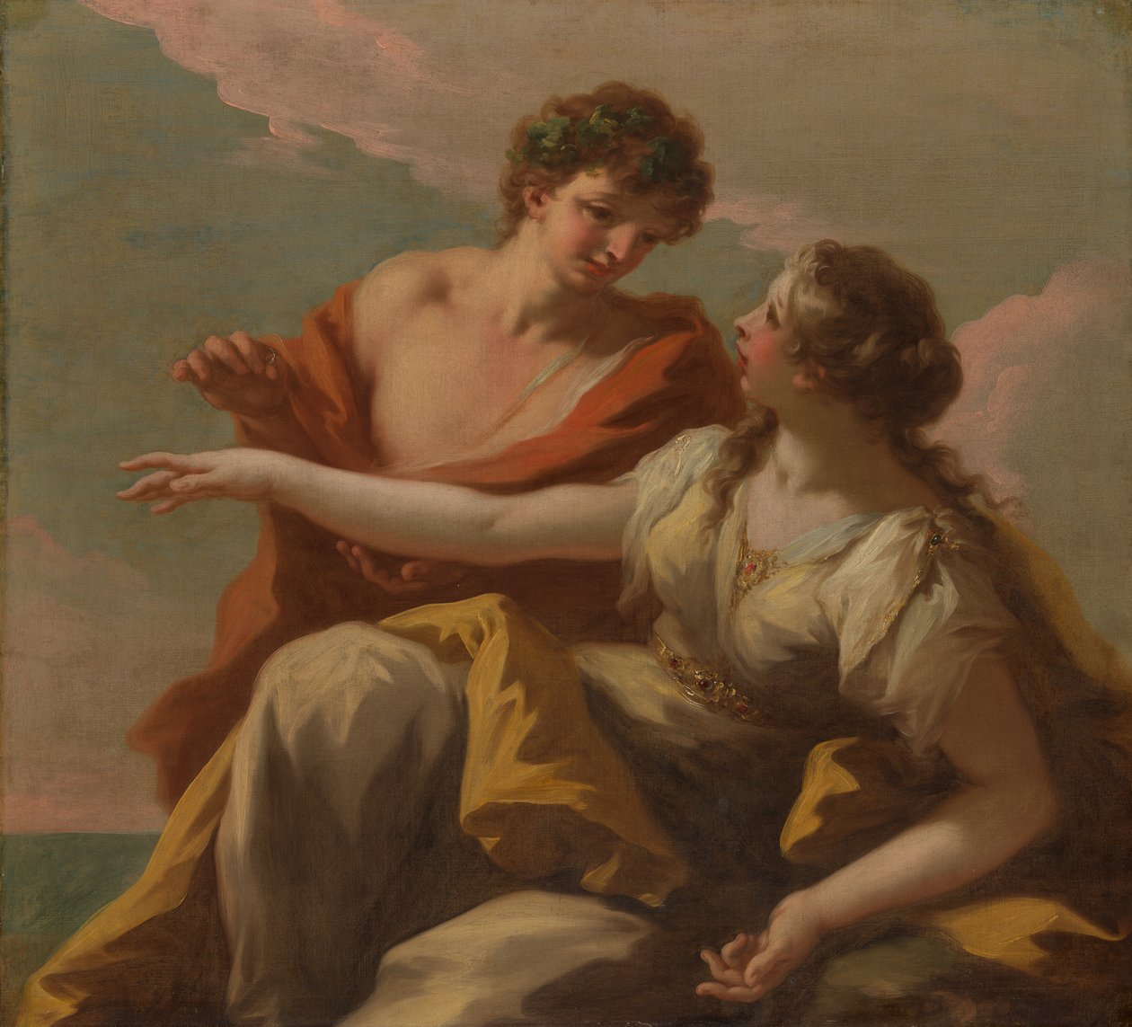 Bacchus och Ariadne, 1720-talet. av Giovanni Antonio Pellegrini