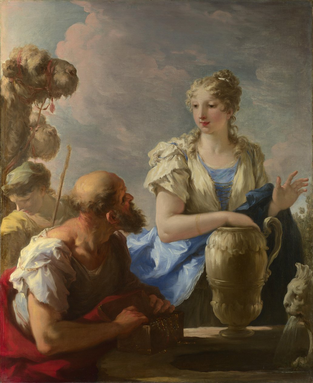 Rebecca vid brunnen, 1708-13 av Giovanni Antonio Pellegrini