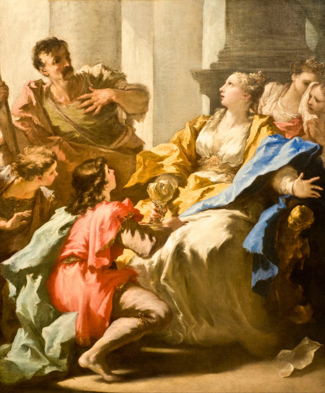 Sophonisba tar emot giftbägaren av Giovanni Antonio Pellegrini