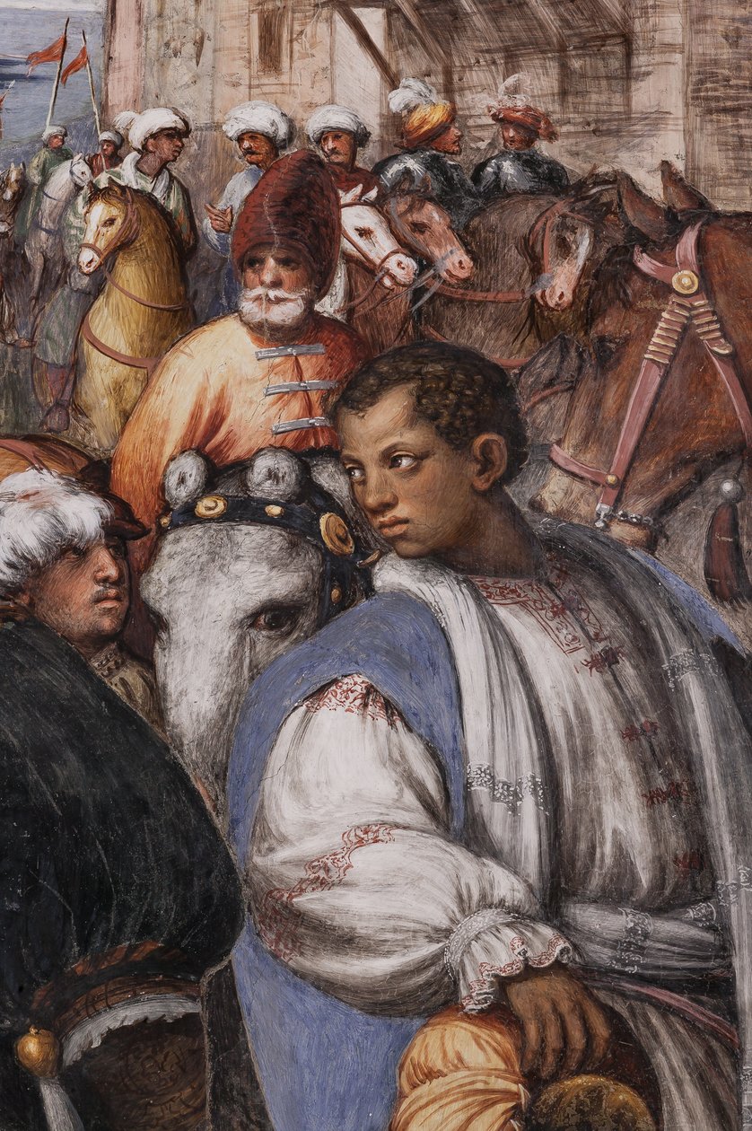 Tillbedjan av magi och tillbedjan av herdarna av Giovanni Antonio Pordenone
