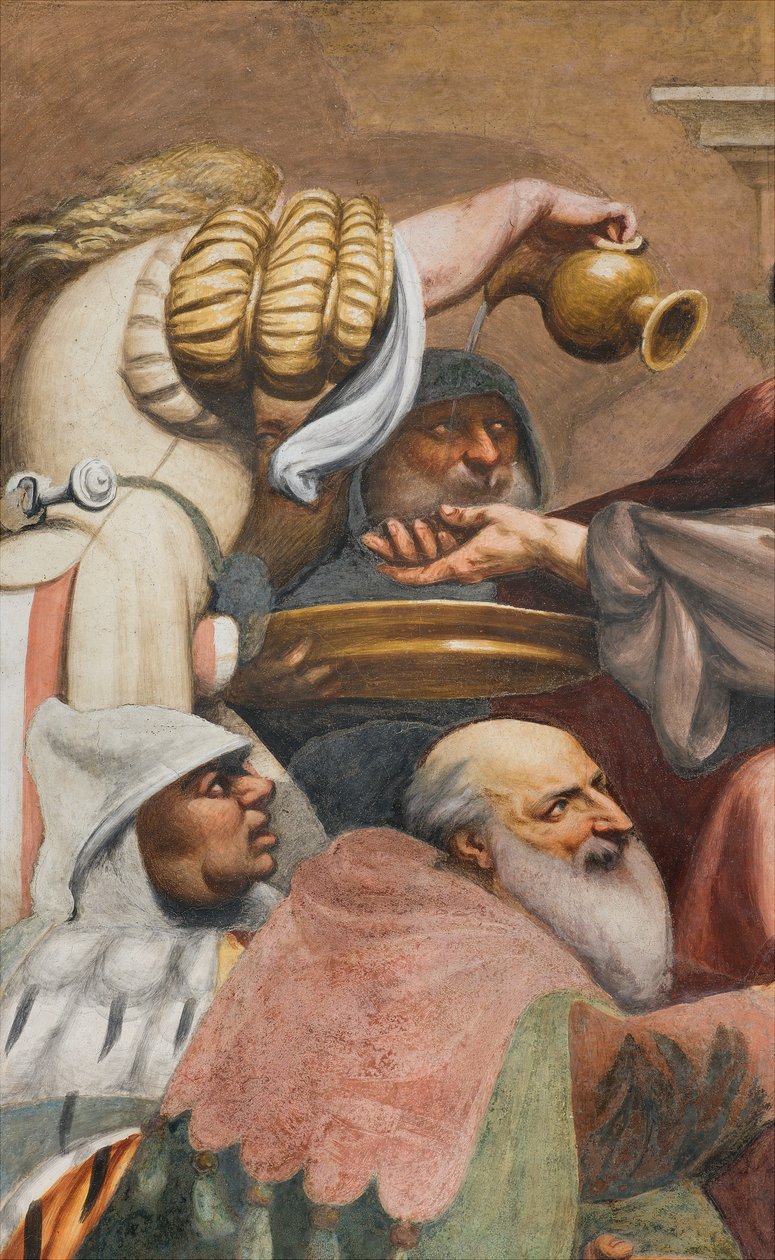 Central Aave, tredje sträckan söderut, klättra till Golgata, Il Pordenone av Giovanni Antonio Pordenone