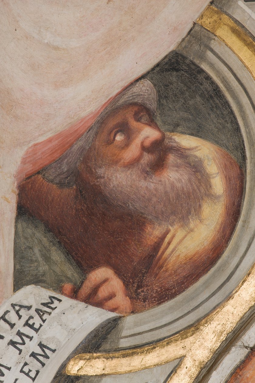 Central Ave, Plume First Span South, IL Pordenone 1520, Bust with Prophet av Giovanni Antonio Pordenone