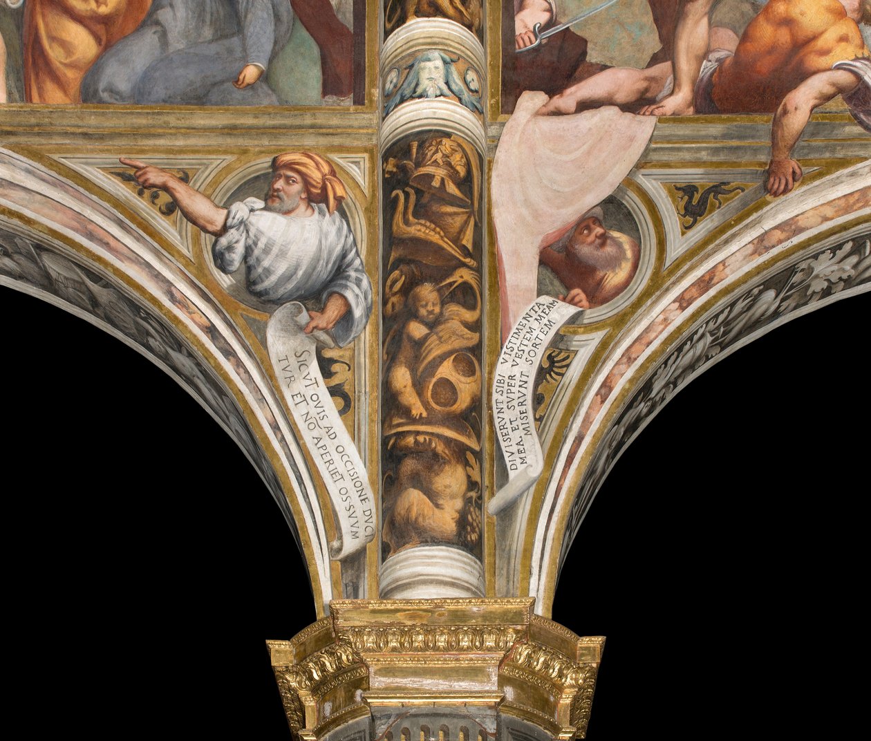 Central Nave, Plume First and Second Span South, IL Pordenone, byster med profeter av Giovanni Antonio Pordenone