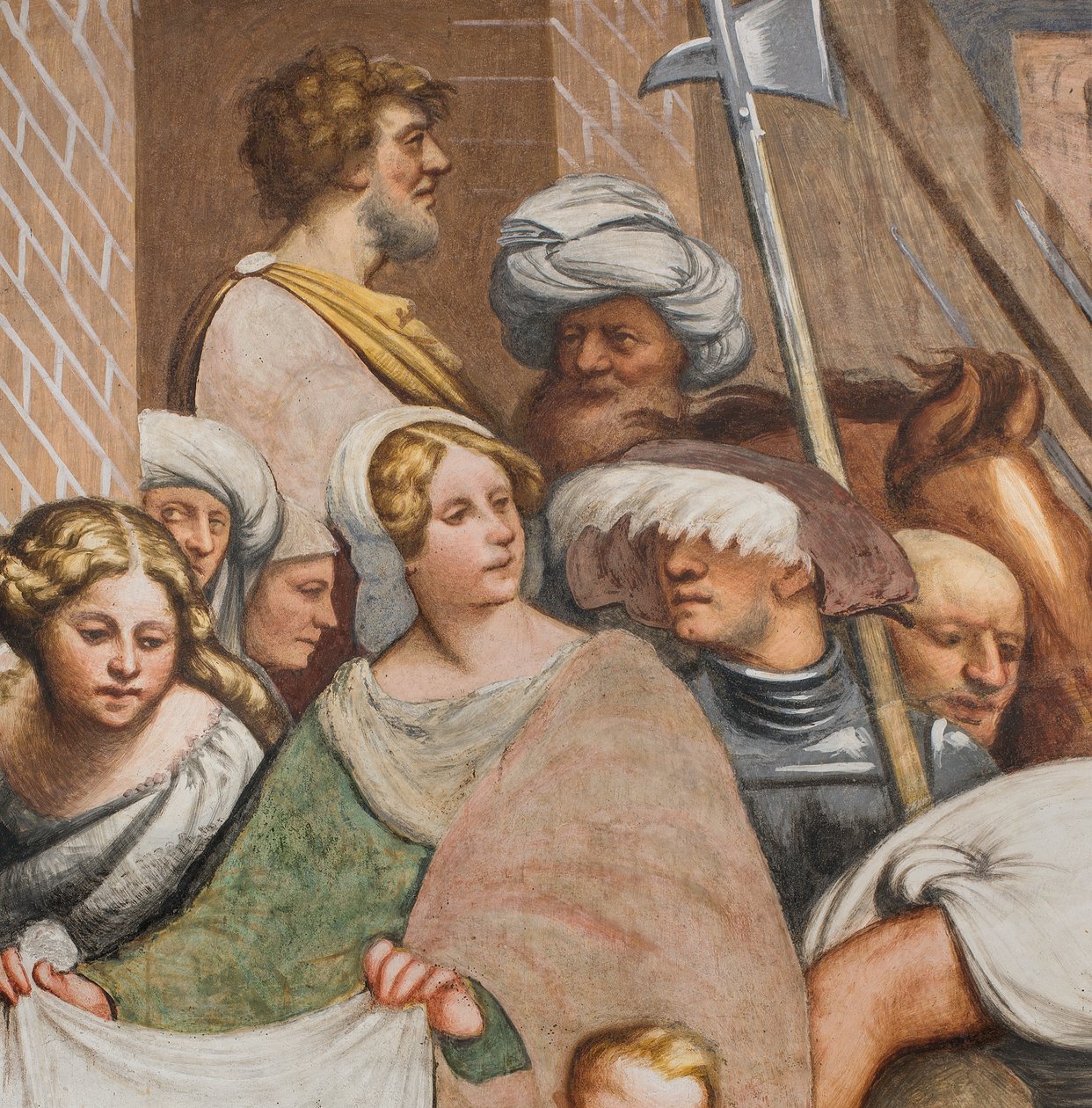 Centralskepp, Andra Sydspann, Jesus faller under korset, Il Pordenone av Giovanni Antonio Pordenone